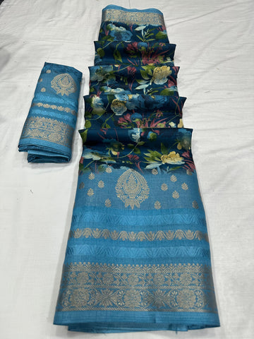 Beautiful Designer Soft Dola Silk Saree