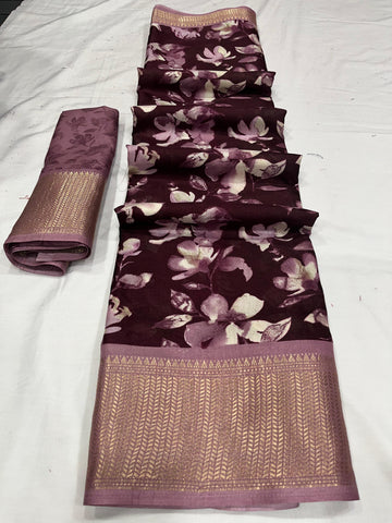 Beautiful Designer Soft Dola Silk Saree