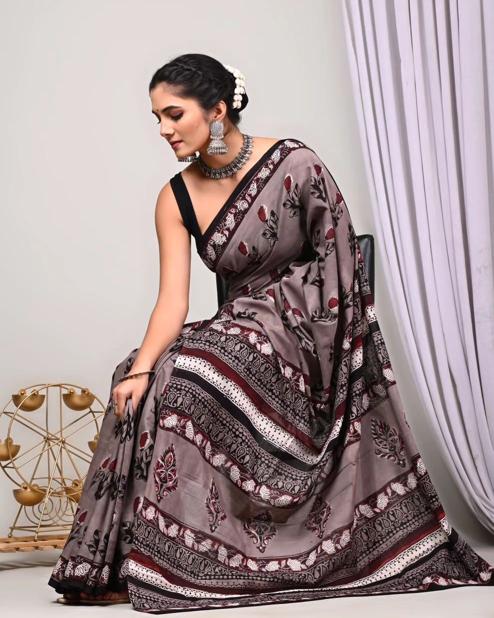 Beautiful Designer Imported Cotton Digital Print Saree