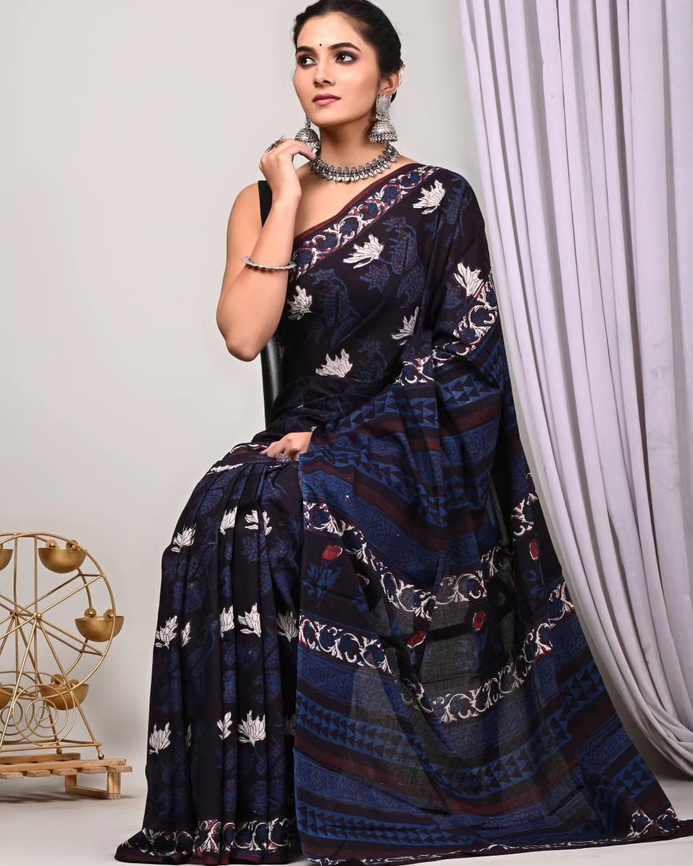 Beautiful Designer Imported Cotton Digital Print Saree