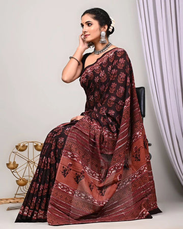 Beautiful Designer Imported Cotton Digital Print Saree