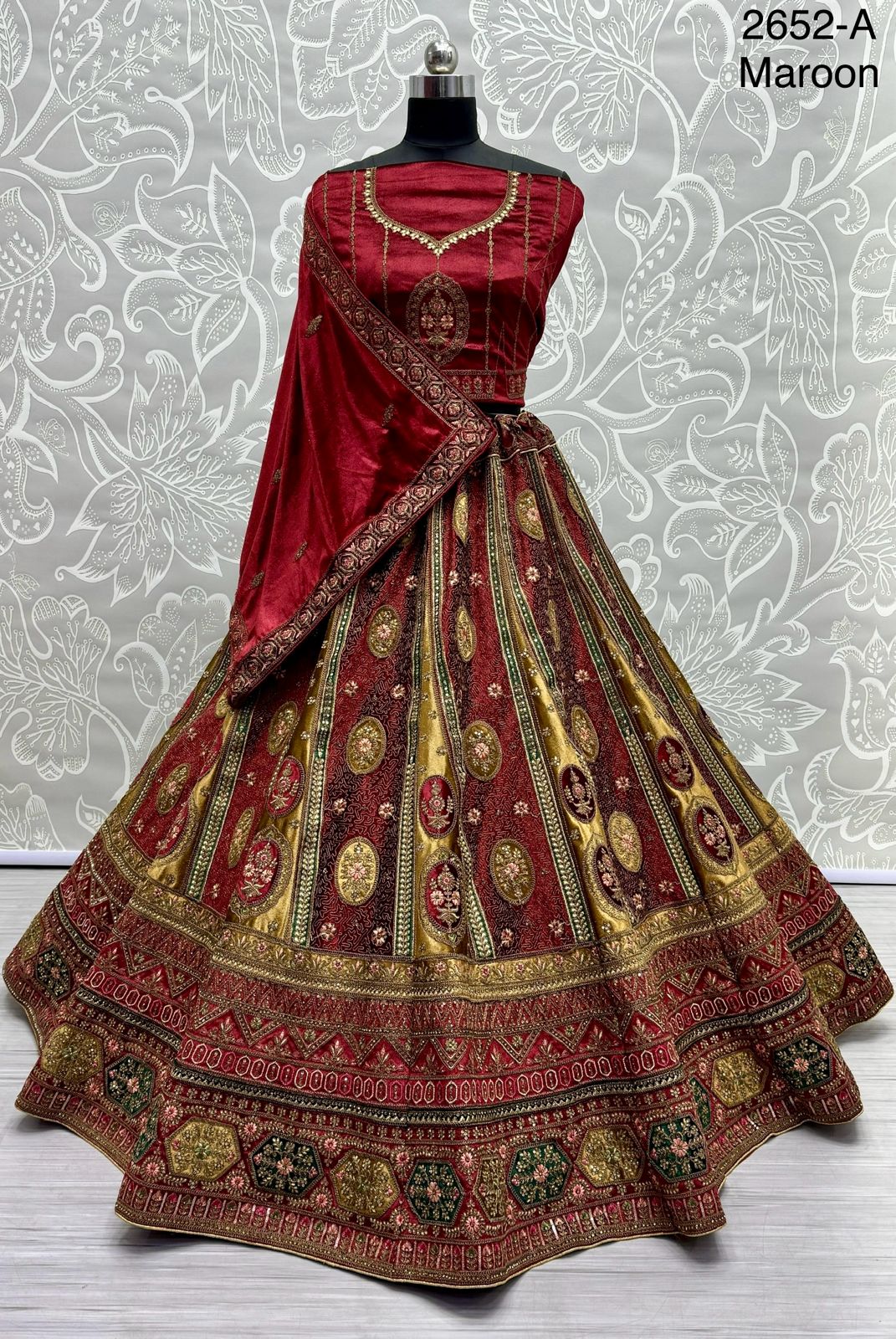 Beautiful Designer Heavy Velvet Sequence Dimond work Lehenga Choli