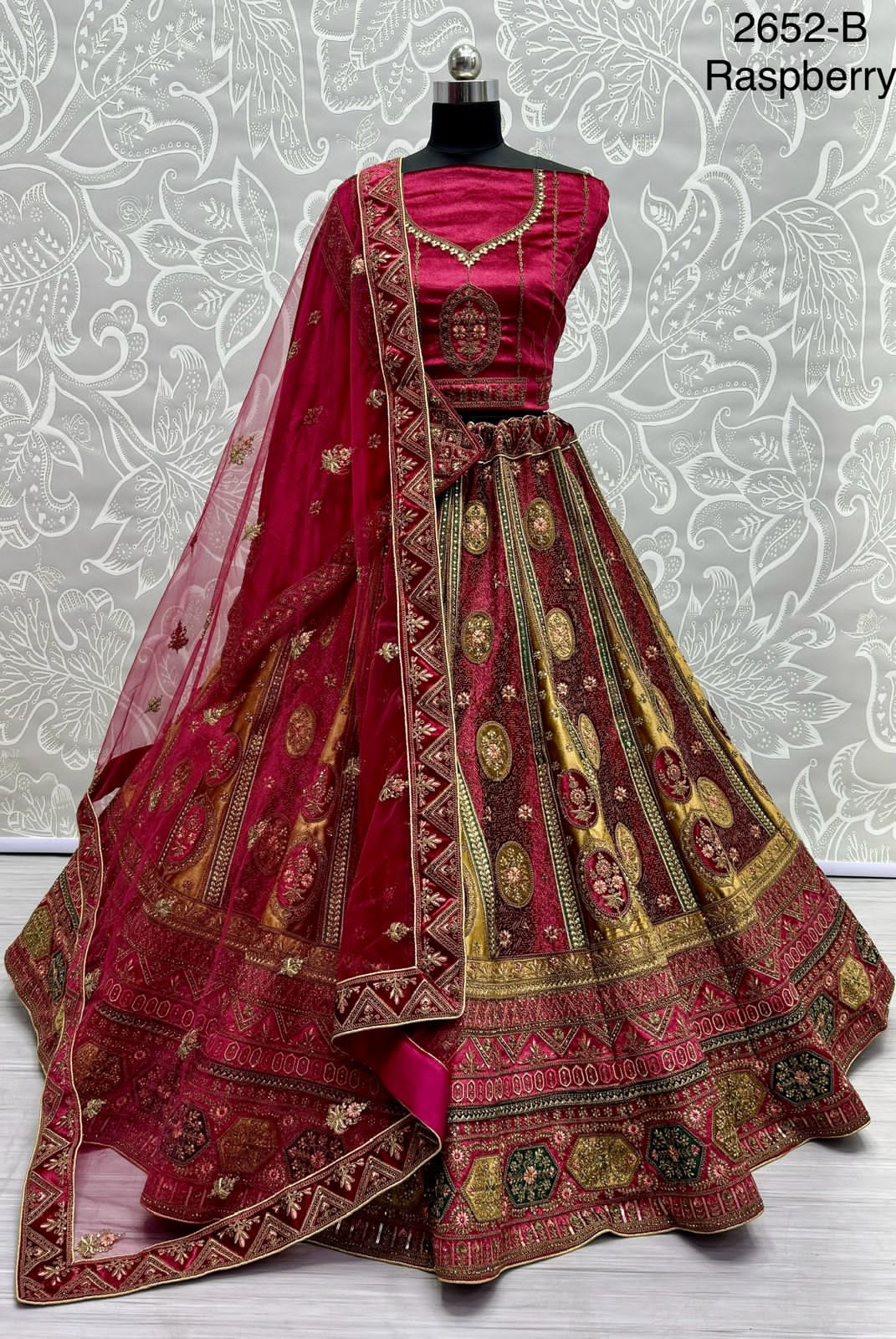 Beautiful Designer Heavy Velvet Sequence Dimond work Lehenga Choli