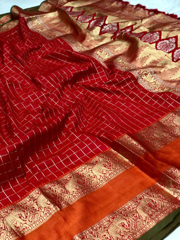 Beautiful Designer Bhavika Kanjeevarm Silk Saree