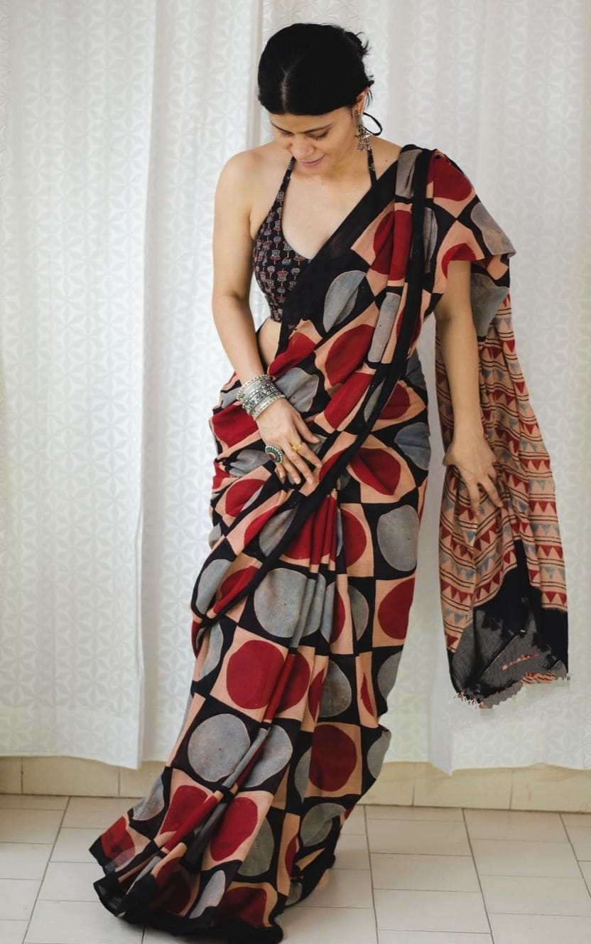 Beautiful Designer Imported Cotton Digital Print Saree