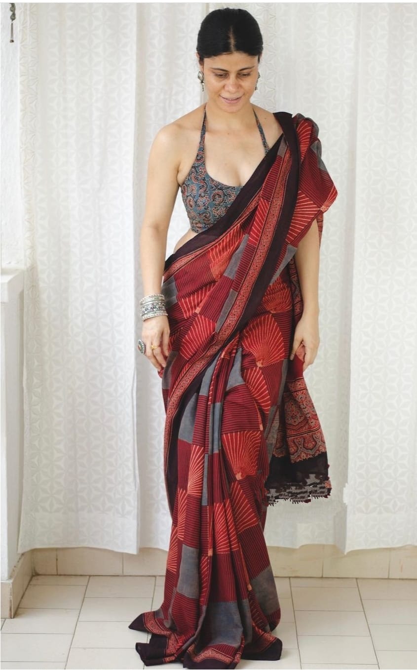 Beautiful Designer Imported Cotton Digital Print Saree