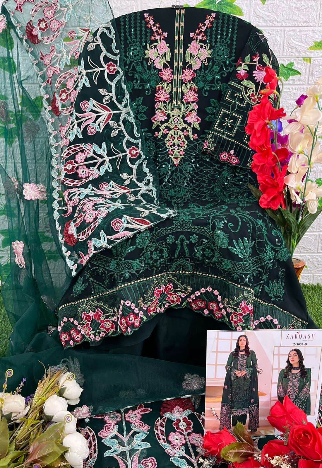 Zarqash Z 3031 B Pakistani Suits