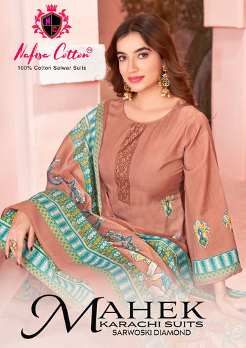 Nafisha Cotton Mahek Karachi Suits 1001 1010 Series Latest Pakistani Salwar Kameez (295x10)