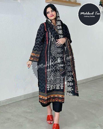 Beautiful Designer Mehboob Tex 1183 A Sahnaz Self Pakistani Suits