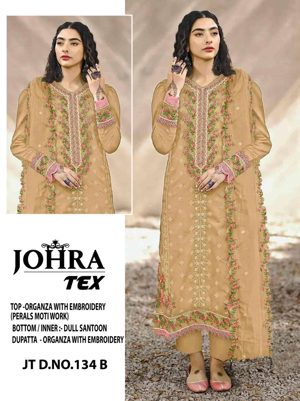 Beautiful Designer Johra JT 134 A Pakistani Suits