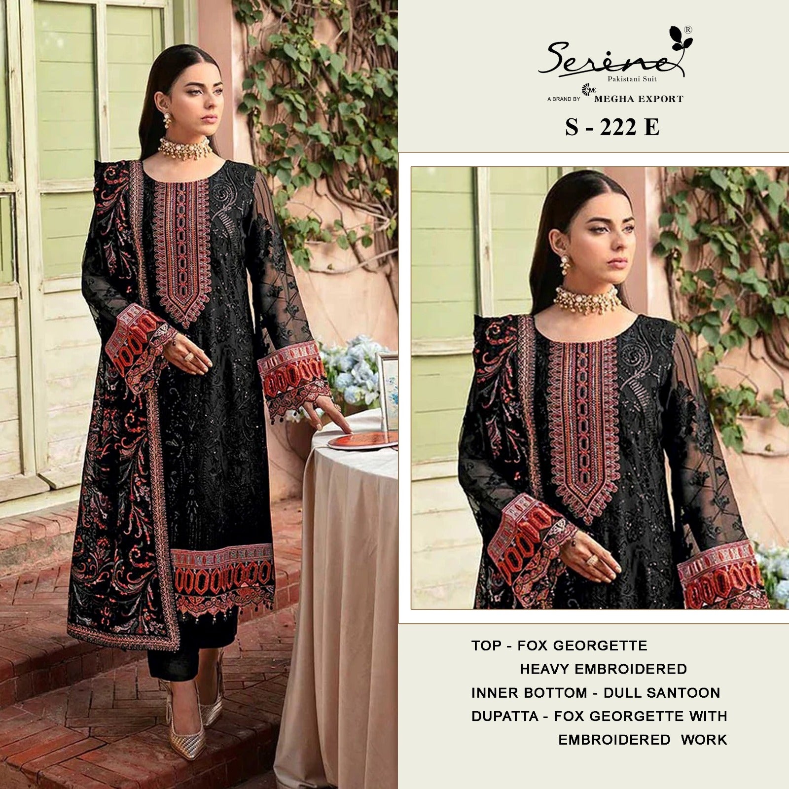 Beautiful Designer Serine S 222 E Latest Fancy Designer Style Pakistani Salwar Suit