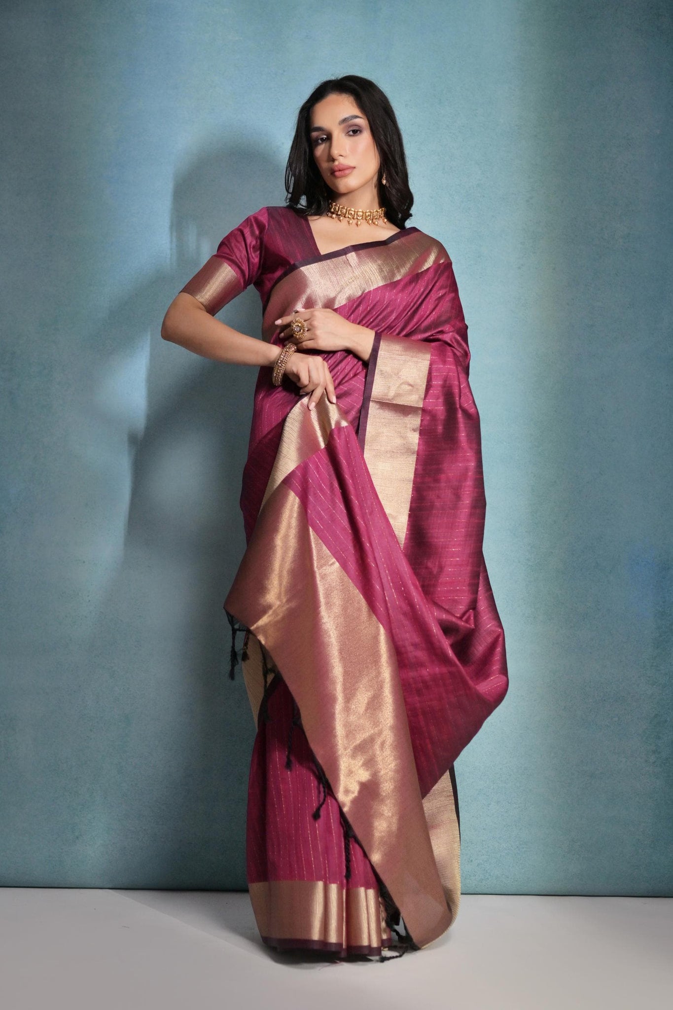 Beautiful Designer Soft Banarasi Raw Silk Saree