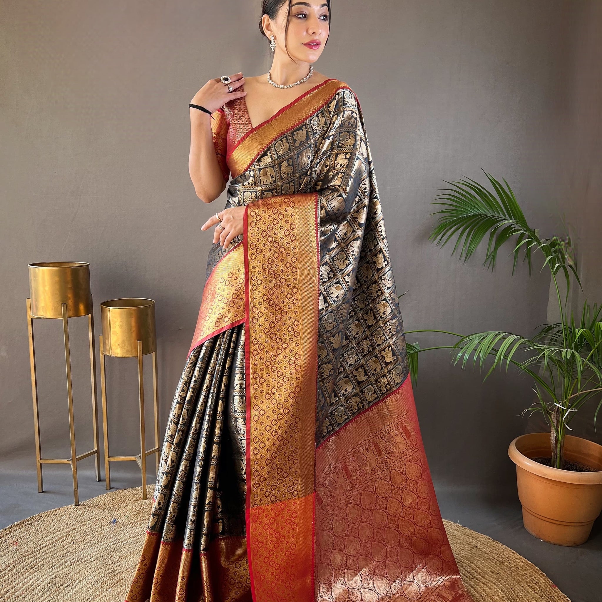 Beautiful Designer Kajal Pattu Silk Saree