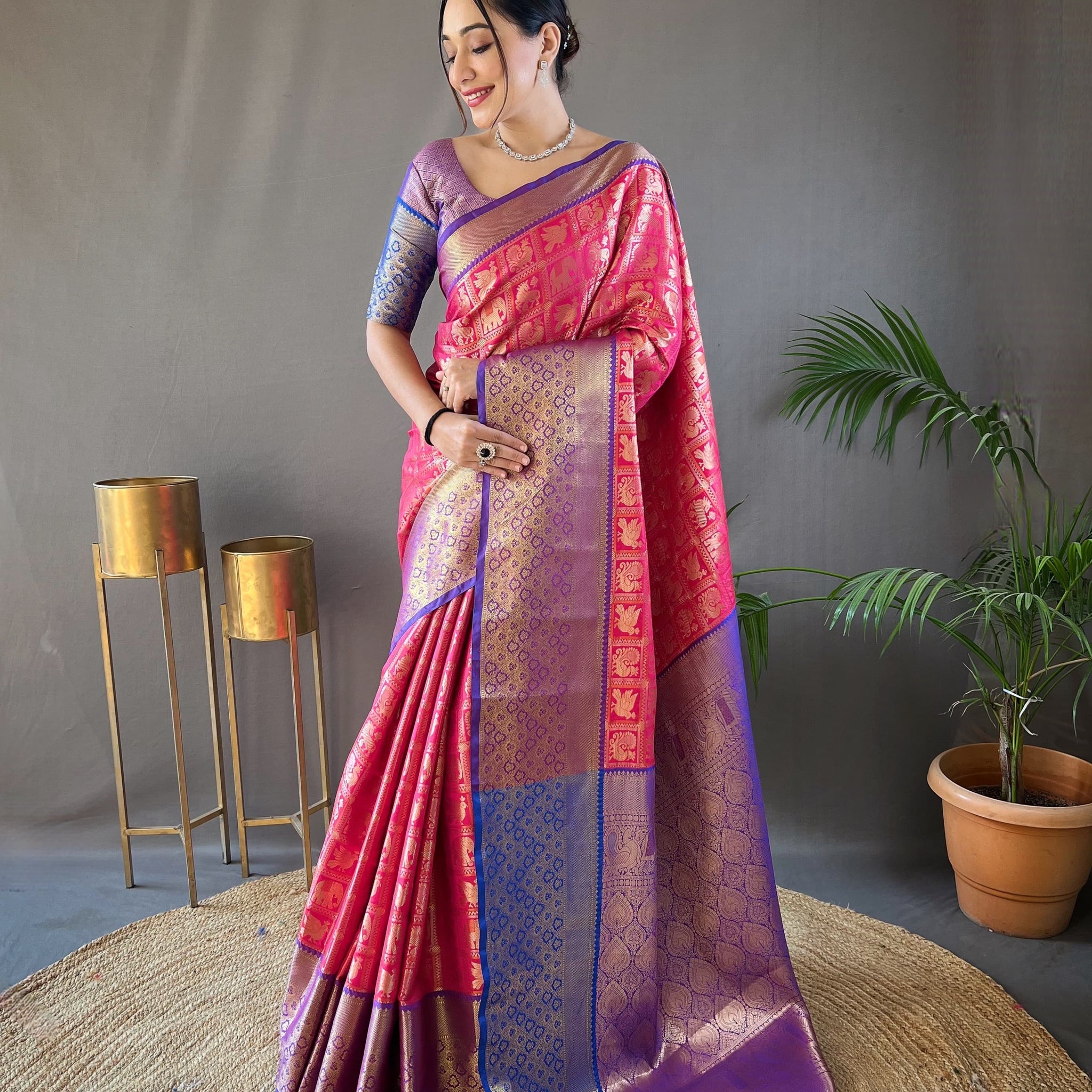 Beautiful Designer Kajal Pattu Silk Saree