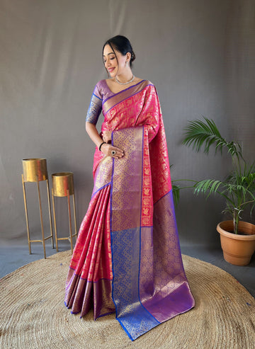 Beautiful Designer Kajal Pattu Silk Saree