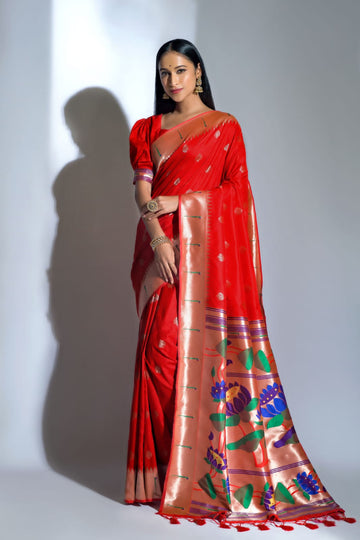 Beautiful Designer Banarasi Soft Silk Paithani Saree