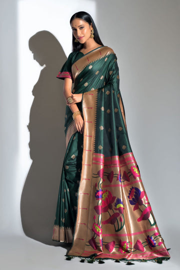 Beautiful Designer Banarasi Soft Silk Paithani Saree