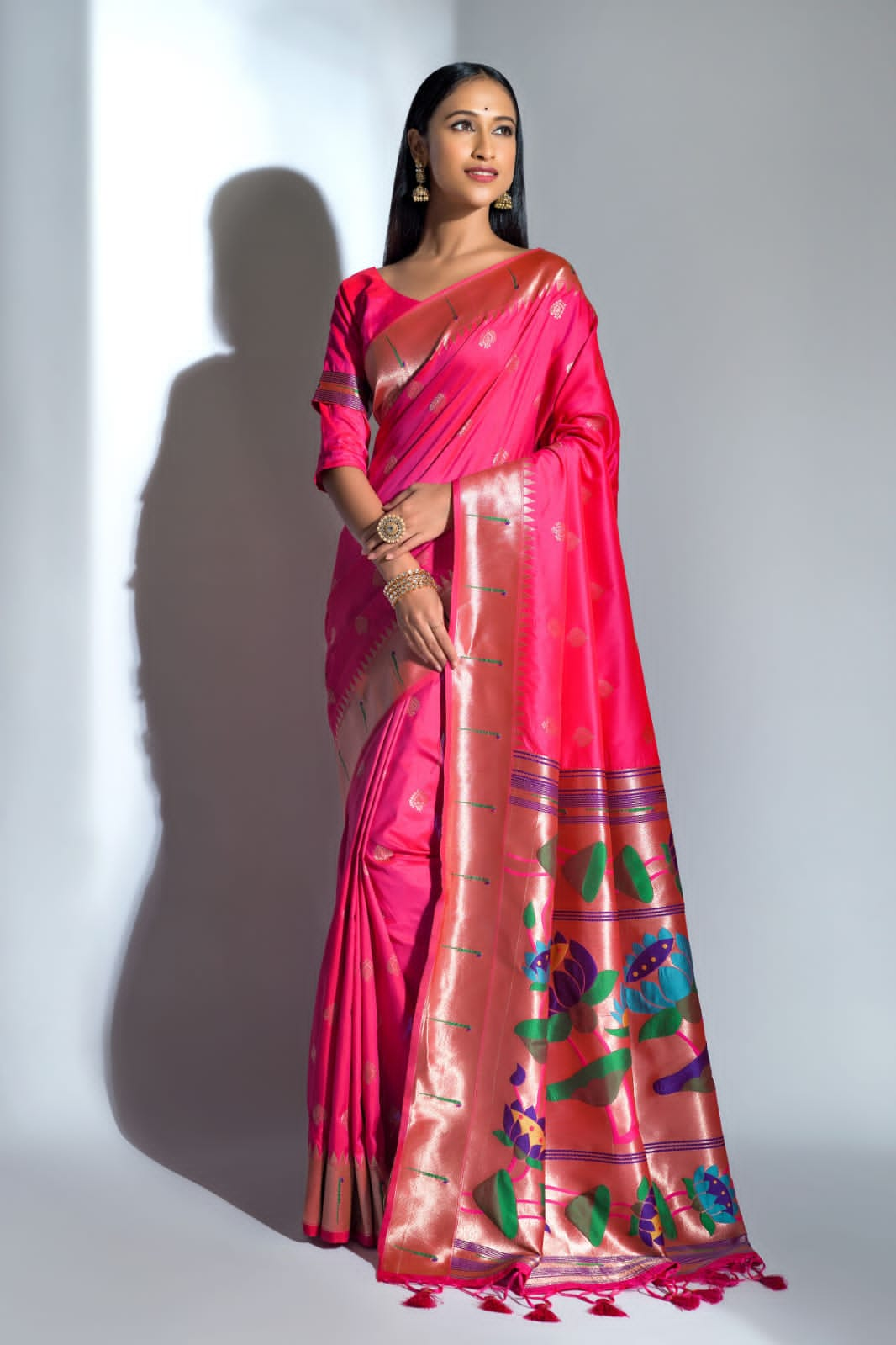 Beautiful Designer Banarasi Soft Silk Paithani Saree