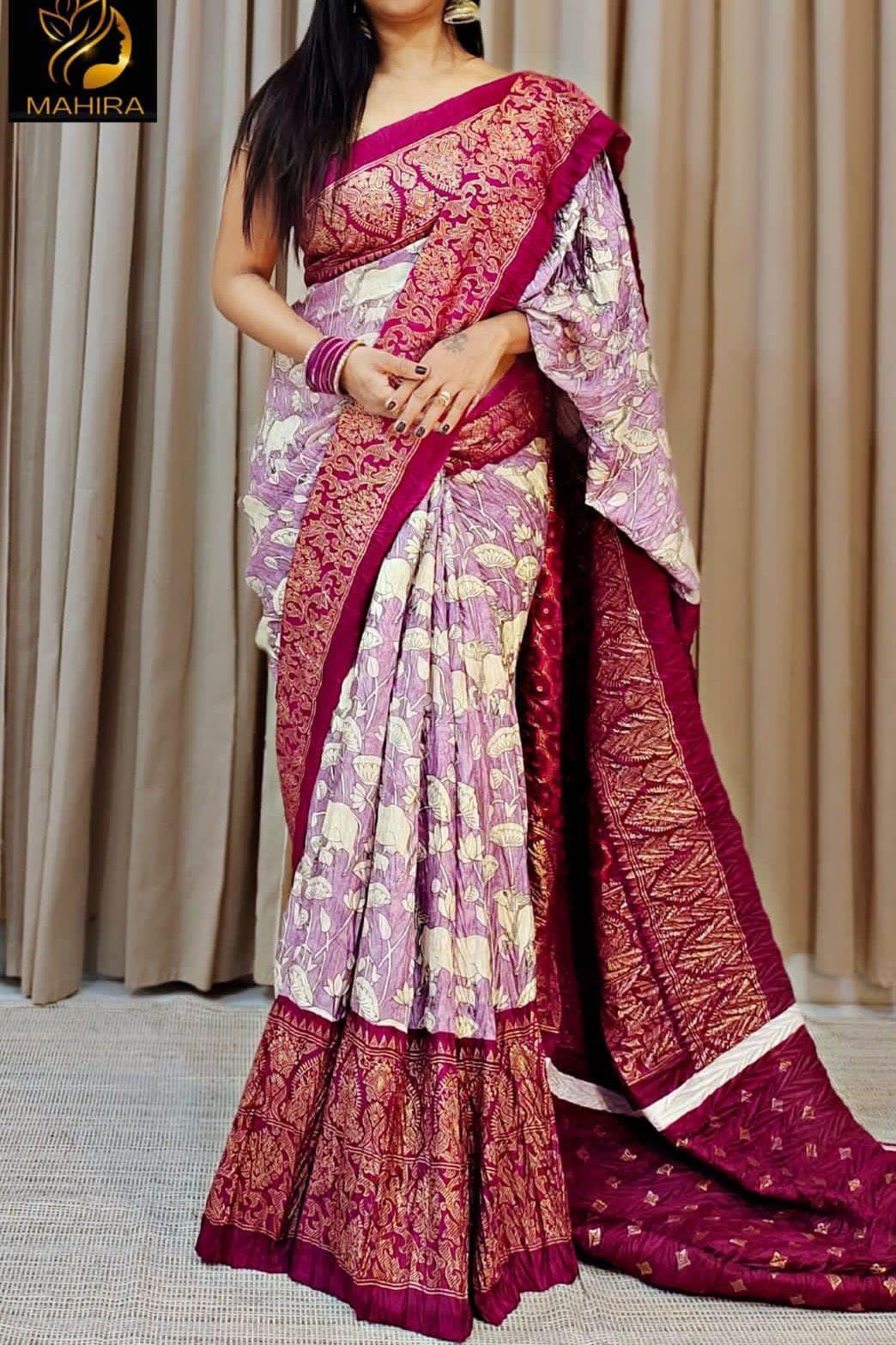 Beautiful Designer Dola Silk Saree