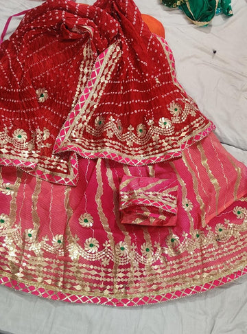 Beautiful Rajasthani Traditional Kota Lahriya Lehenga Choli