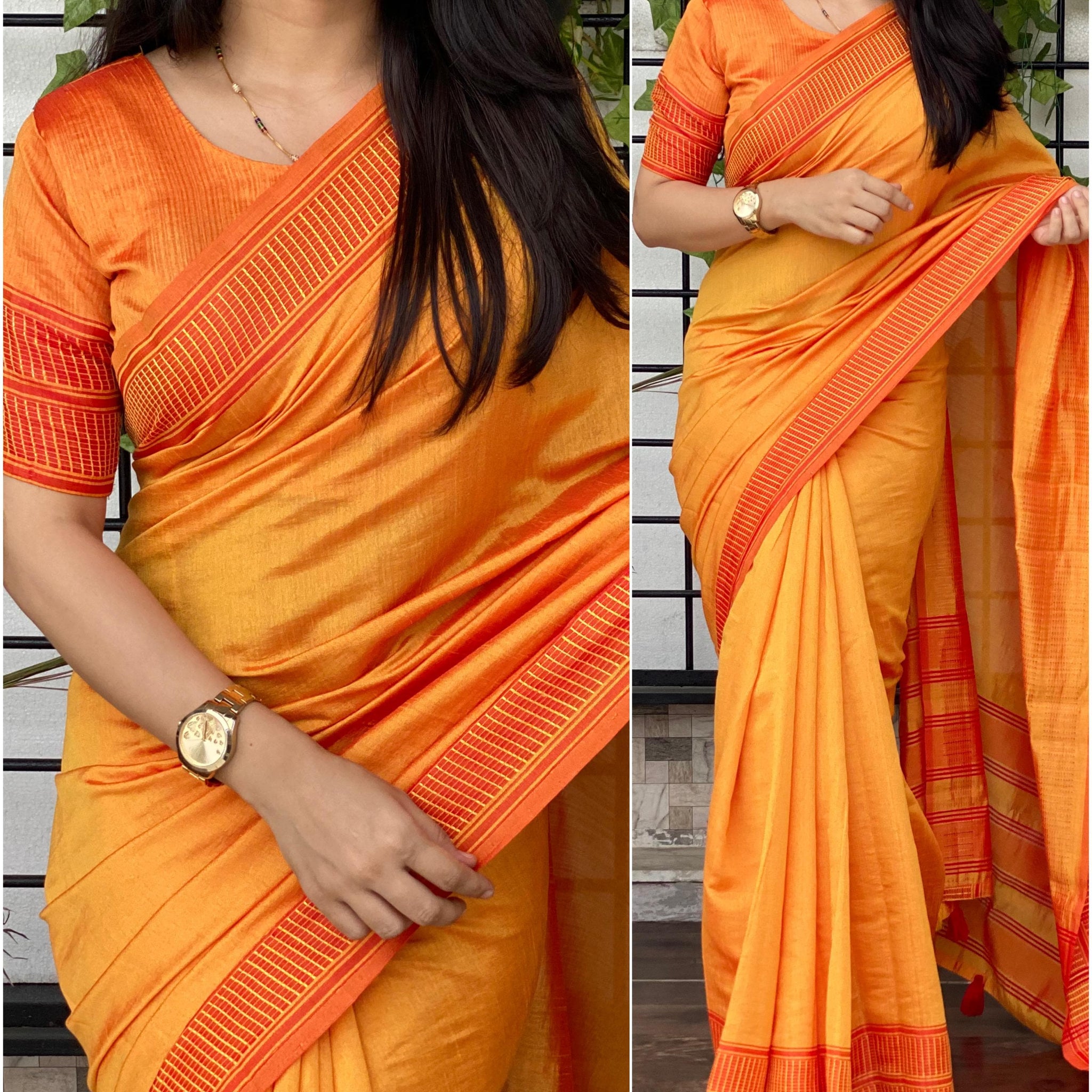 Beautiful Designer Soft Bamboo Silk Saree