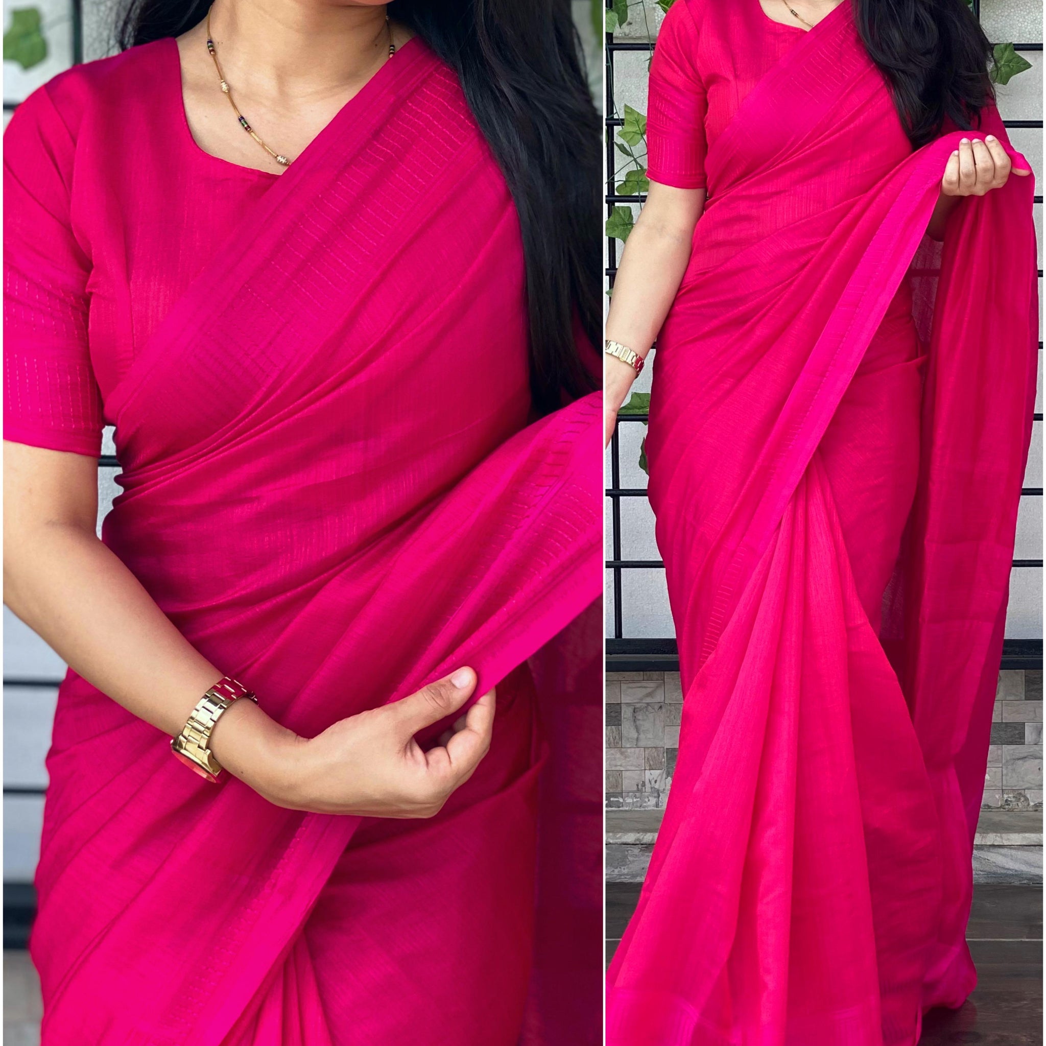 Beautiful Designer Soft Bamboo Silk Saree