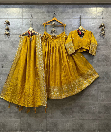 Beautiful Designer Pure Viscos Tissue Silk Chaniya Choli