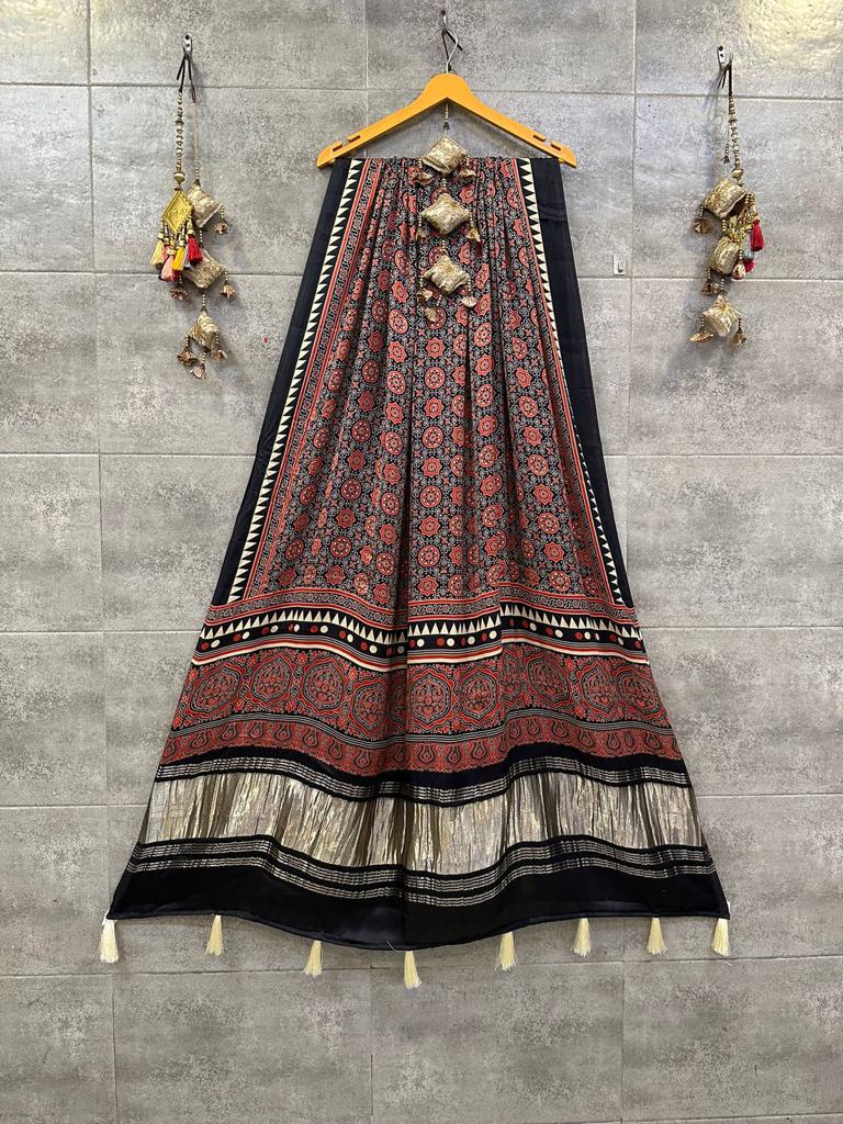 Beautiful Designer Pure Gaji Silk Dupptta