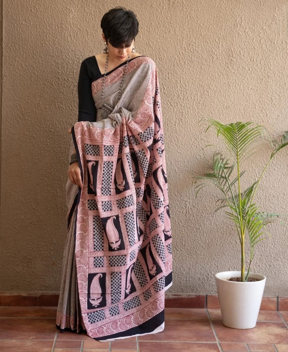 Beautiful Designer Imported Cotton Digital Print Saree