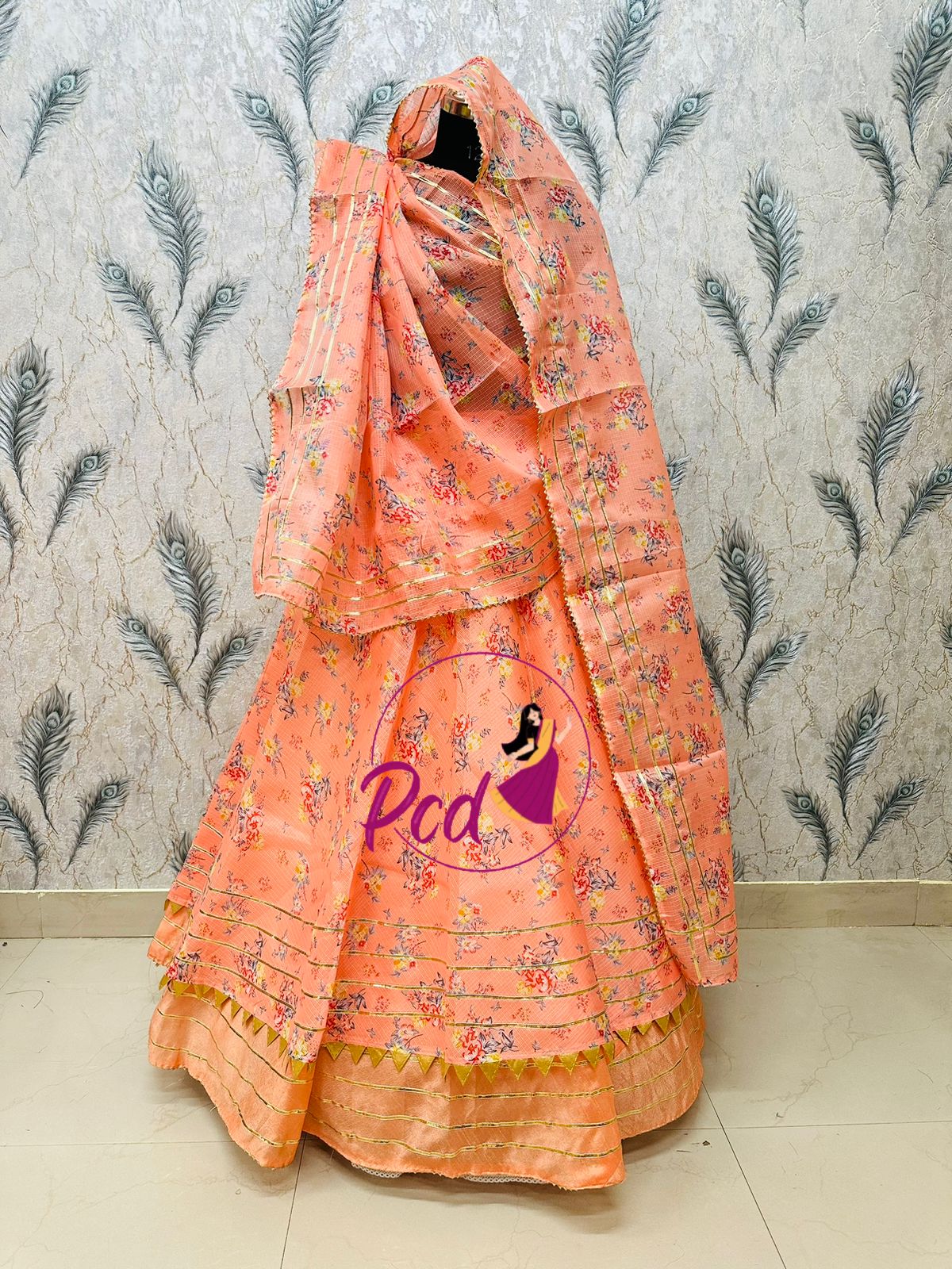 Beautiful Rajasthani Traditional Haldi Special Kota Doriya Lehenga Choli