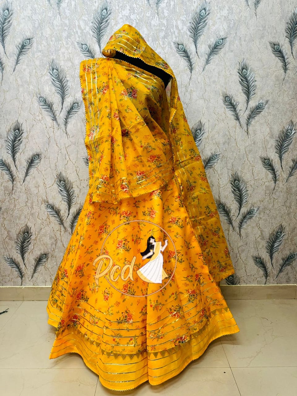 Beautiful Rajasthani Traditional Haldi Special Kota Doriya Lehenga Choli