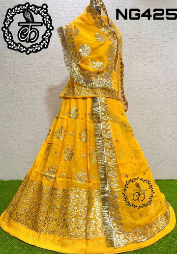 Beautiful Rajasthani Traditional Upada Silk Rajputi Poshak