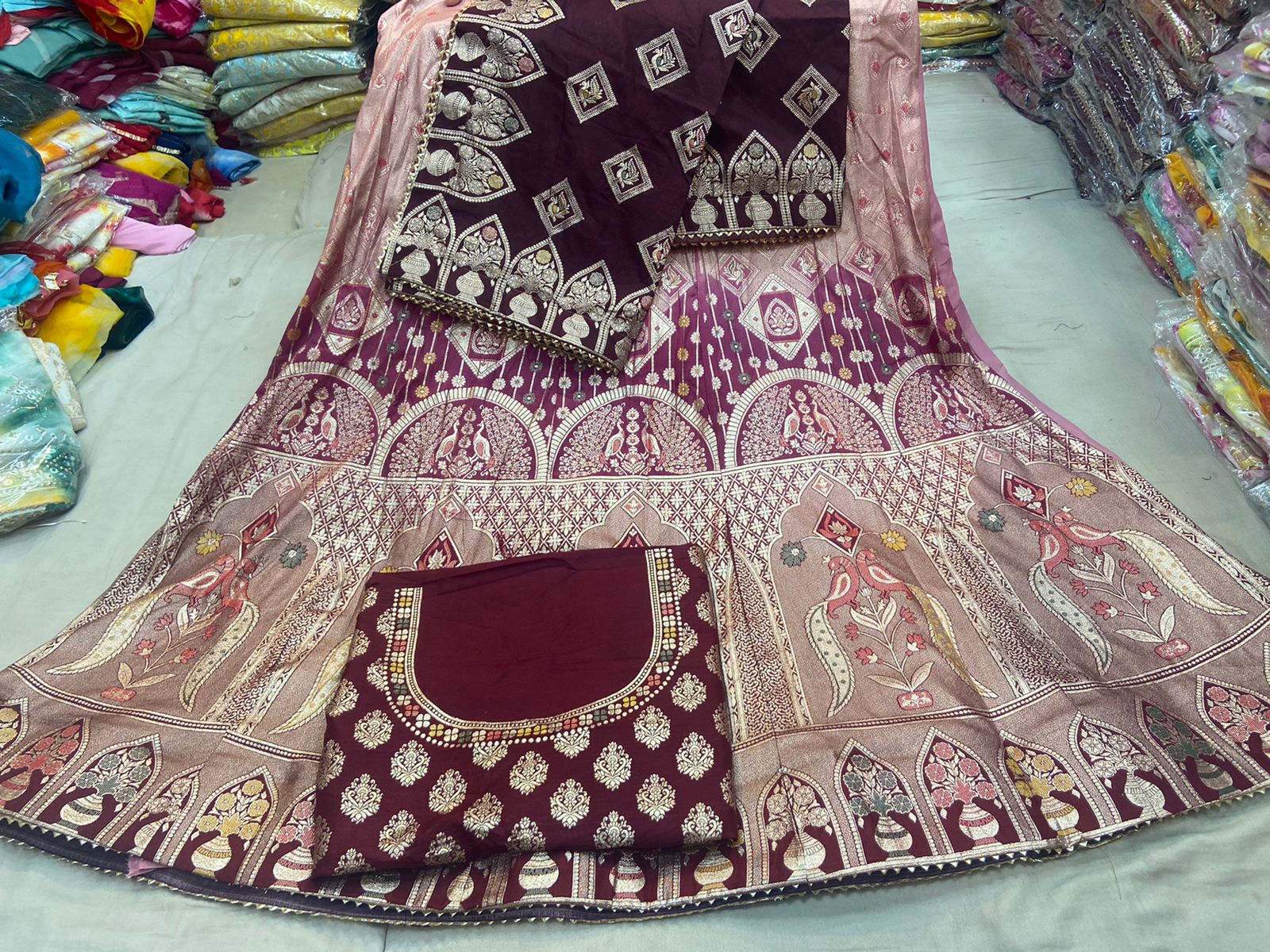 Beautiful Designer Rajasthani Pure Banarasi Dolo silk Lehenga Choli