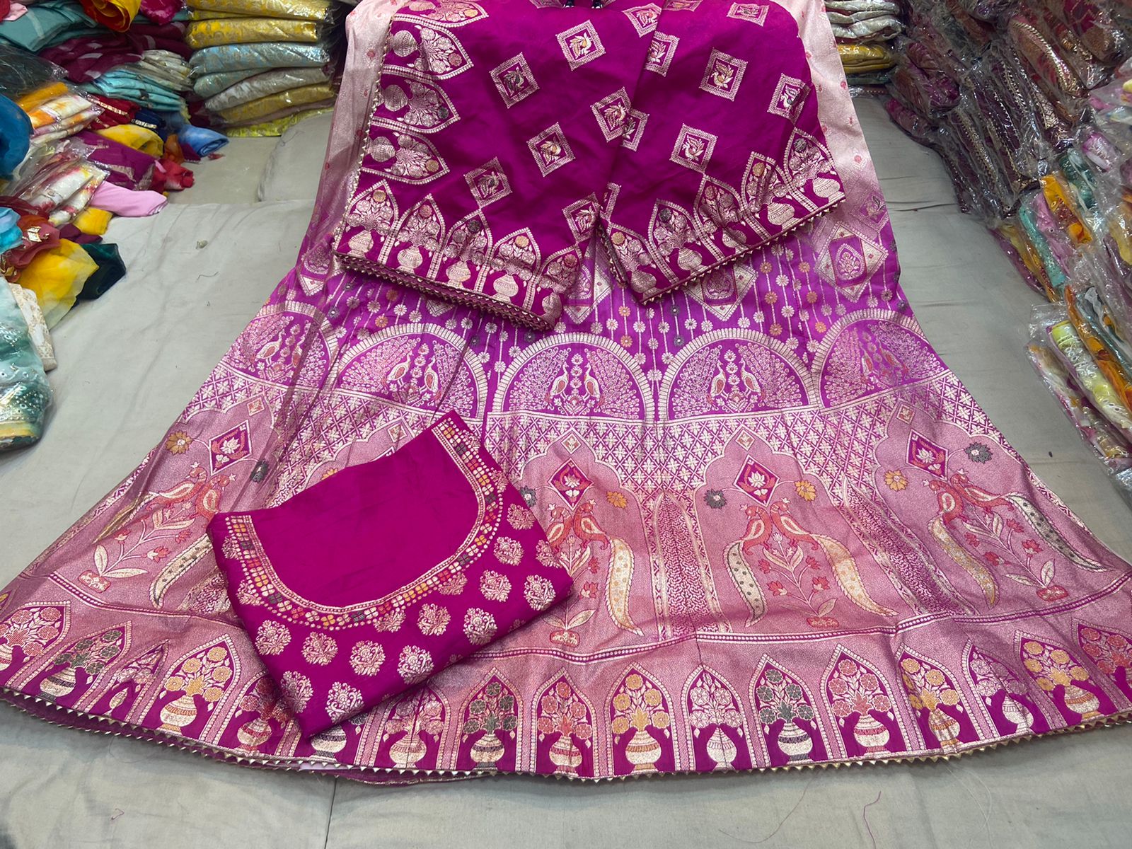 Beautiful Designer Rajasthani Pure Banarasi Dolo silk Lehenga Choli