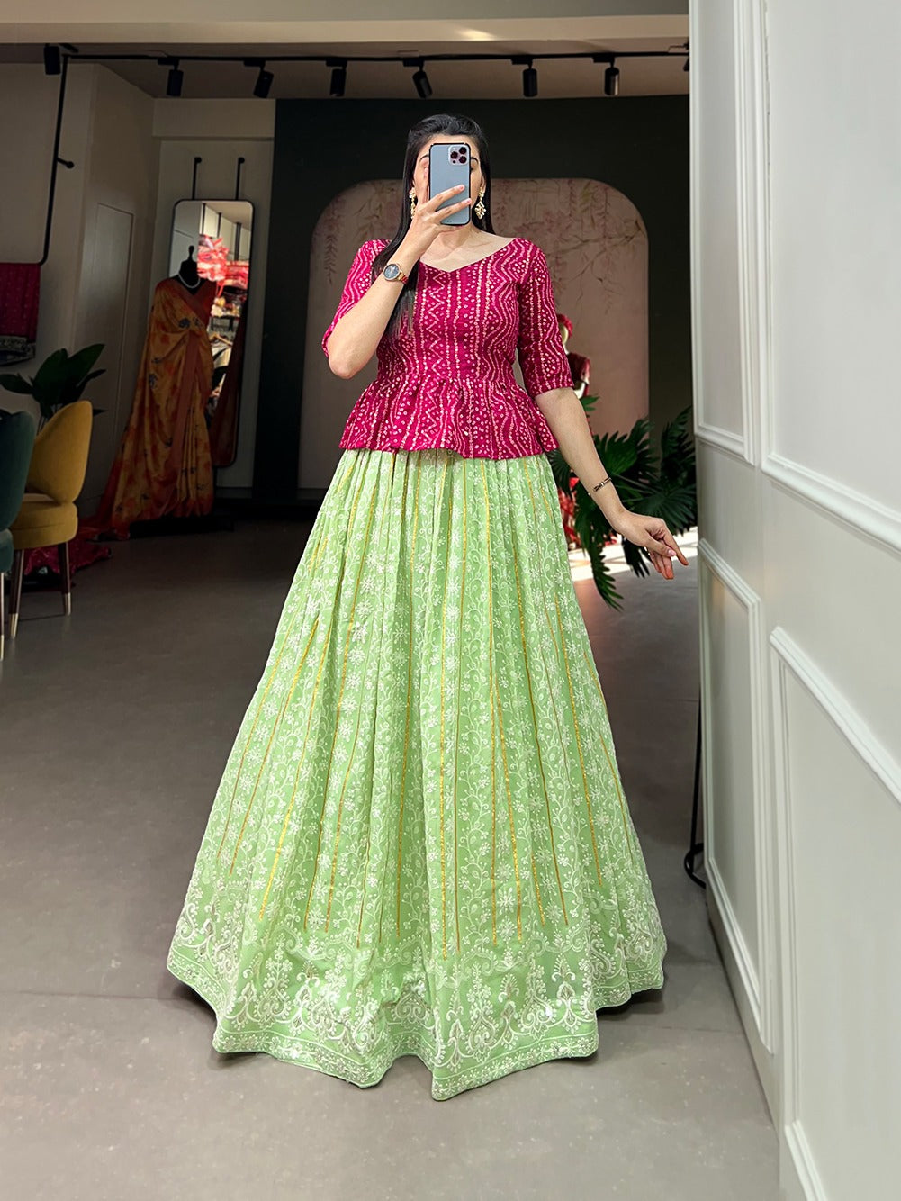 Party Wear Georgette Lehenga Choli