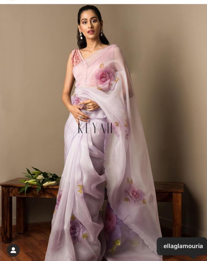 Beautiful Designer Soft Organza Digital Print Saree