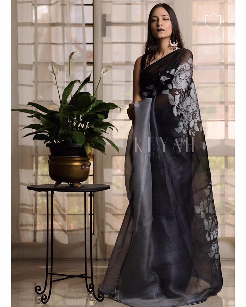 Beautiful Designer Soft Organza Digital Print Saree