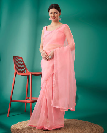 Beautiful Designer Pure Soft Organza Saree