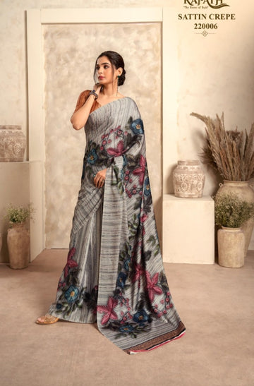 Beautiful Designer Rajpath Jasmine Crape Silk Saree