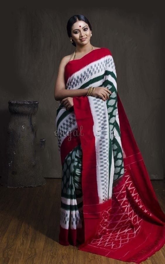 Beautiful Designer Soft Linen Cotton Digital Print Saree