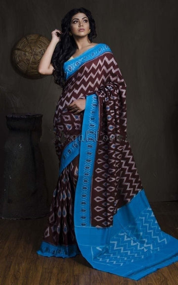 Beautiful Designer Soft Linen Cotton Digital Print Saree