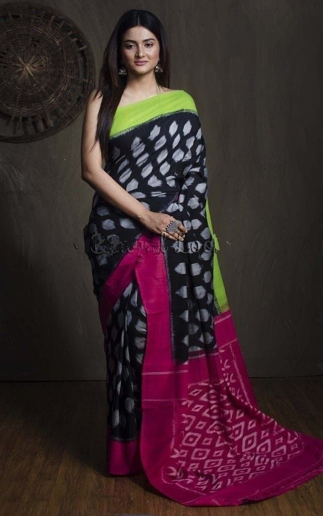 Beautiful Designer Soft Linen Cotton Digital Print Saree