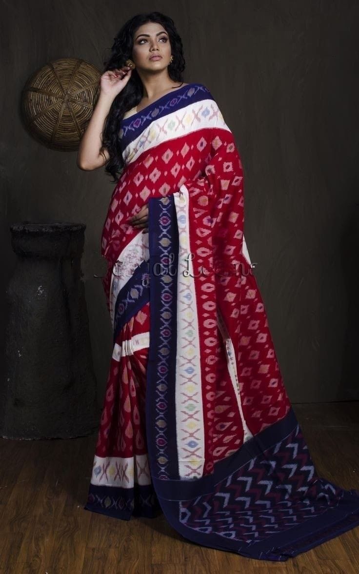 Beautiful Designer Soft Linen Cotton Digital Print Saree