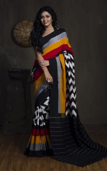 Beautiful Designer Soft Linen Cotton Digital Print Saree