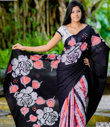 Beautiful Designer Soft Cotton Digital Print Saree