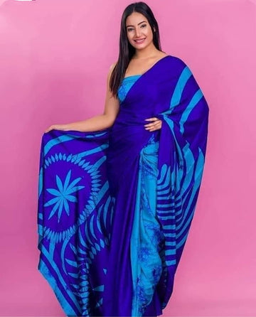 Beautiful Designer Soft Cotton Digital Print Saree