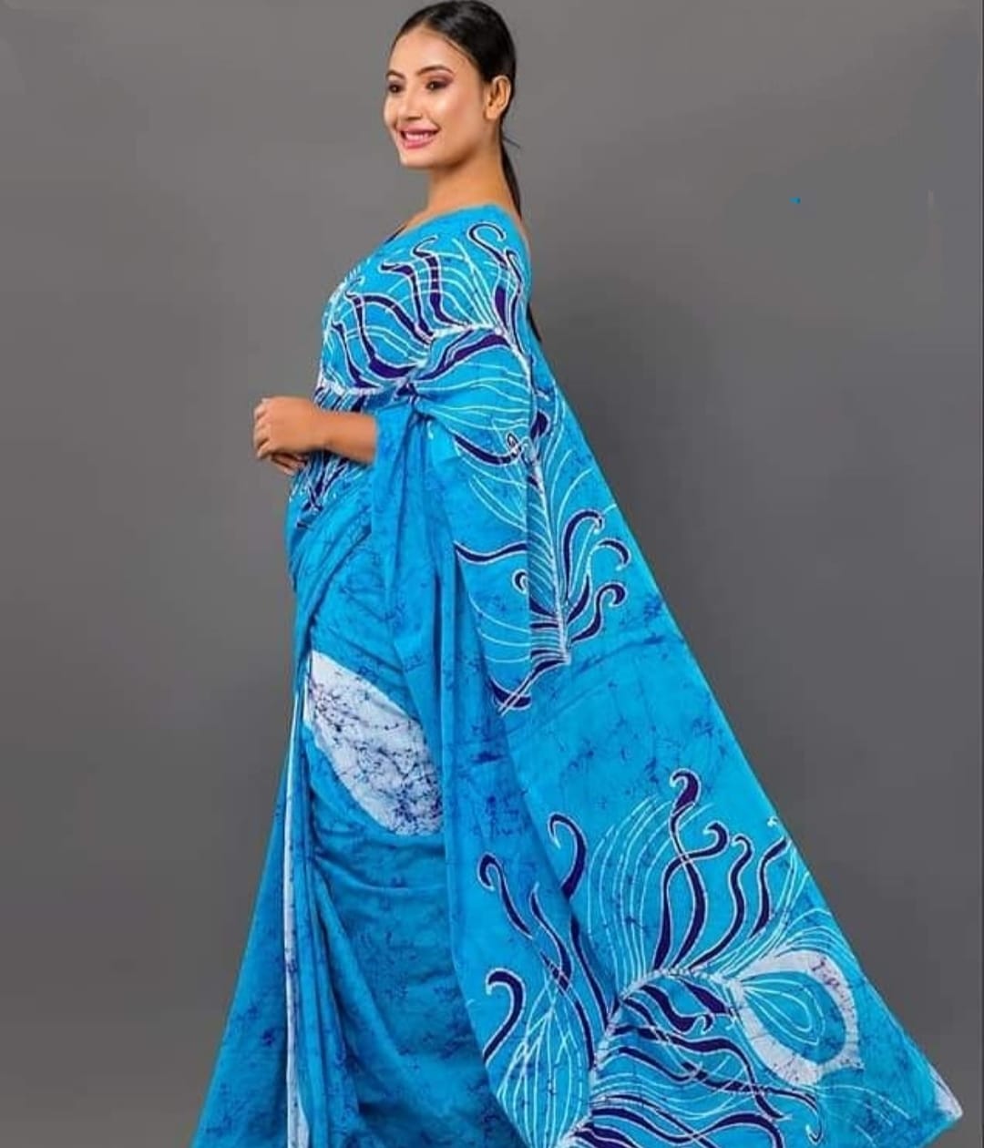 Beautiful Designer Soft Cotton Digital Print Saree