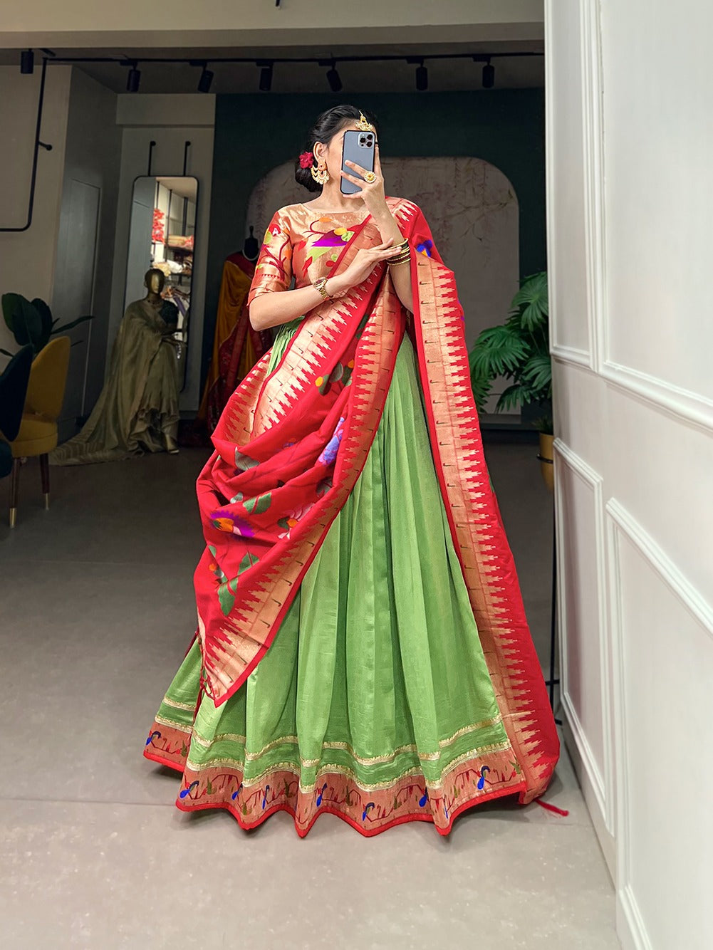 Paithani Silk Lehenga Choli