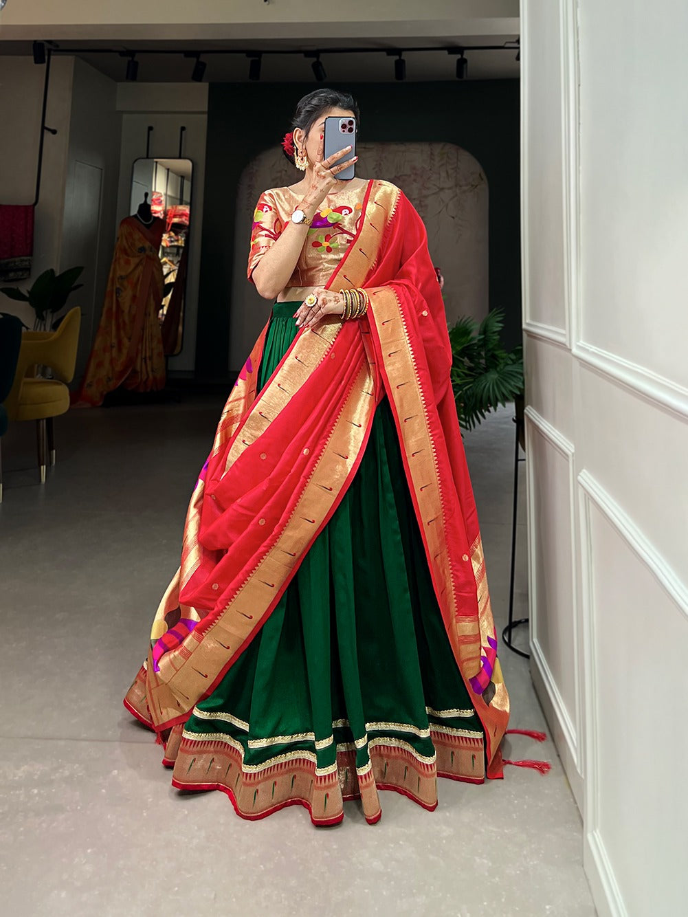 Paithani Silk Lehenga Choli