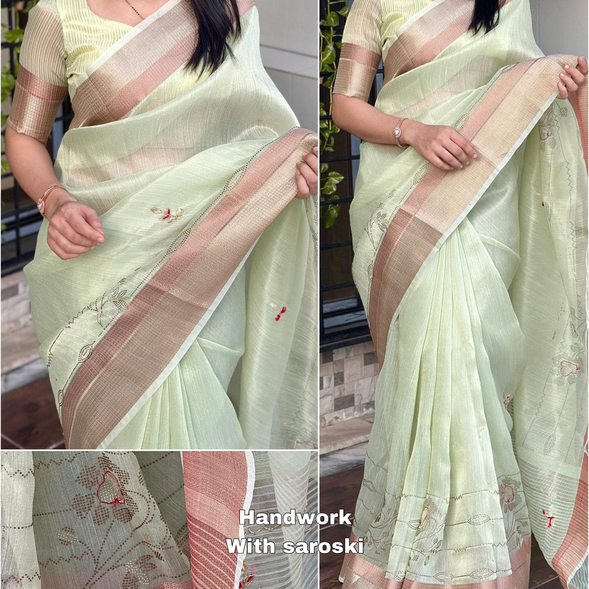 Beautiful Designer Soft Organza Silk Saree